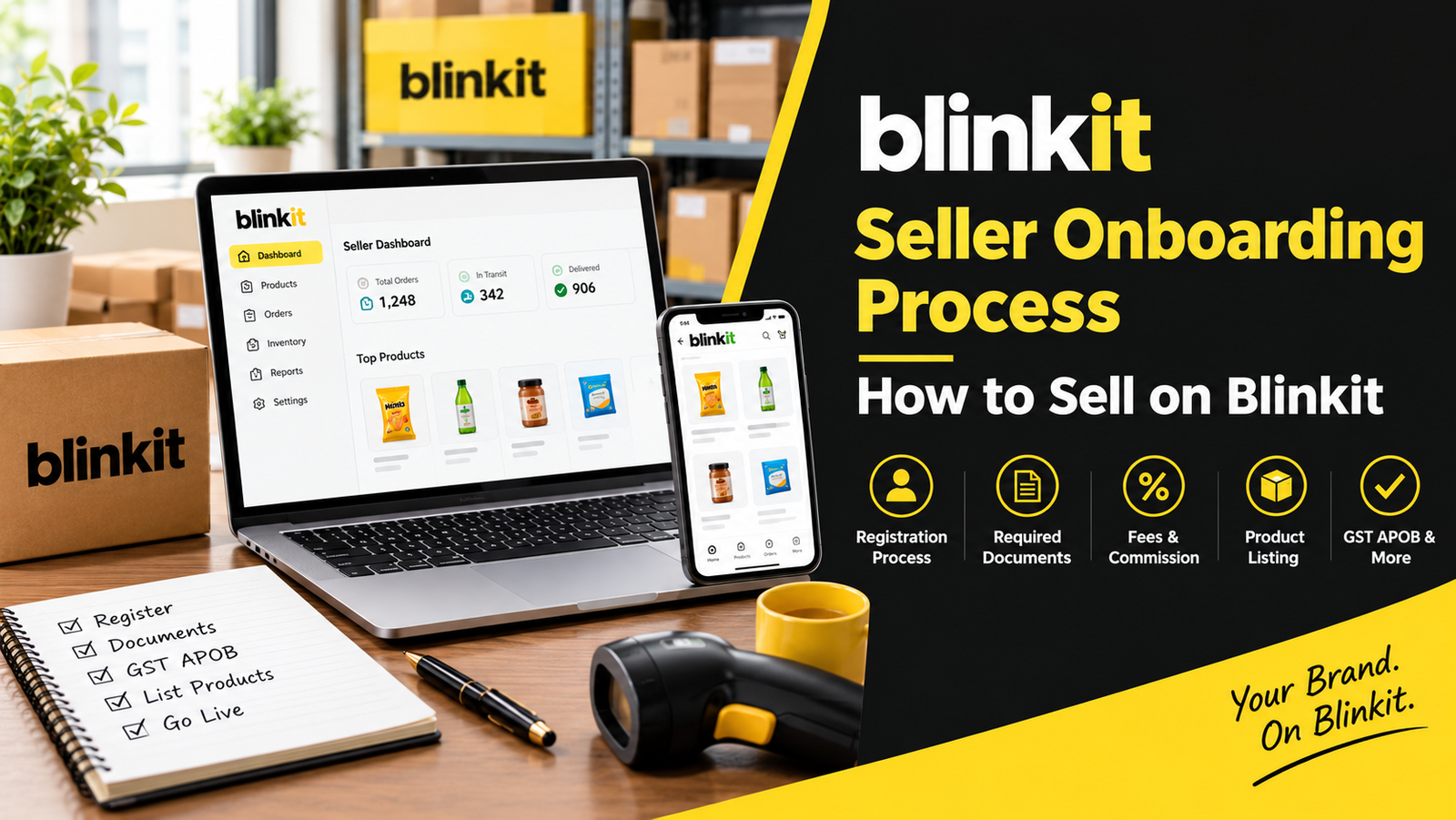Blinkit Seller Registration & Onboarding Process: Documents, GST APOB & Fees